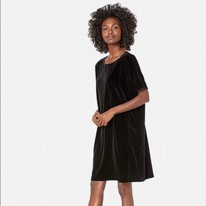 Eileen Fisher Velvet Round Neck Dres NWT